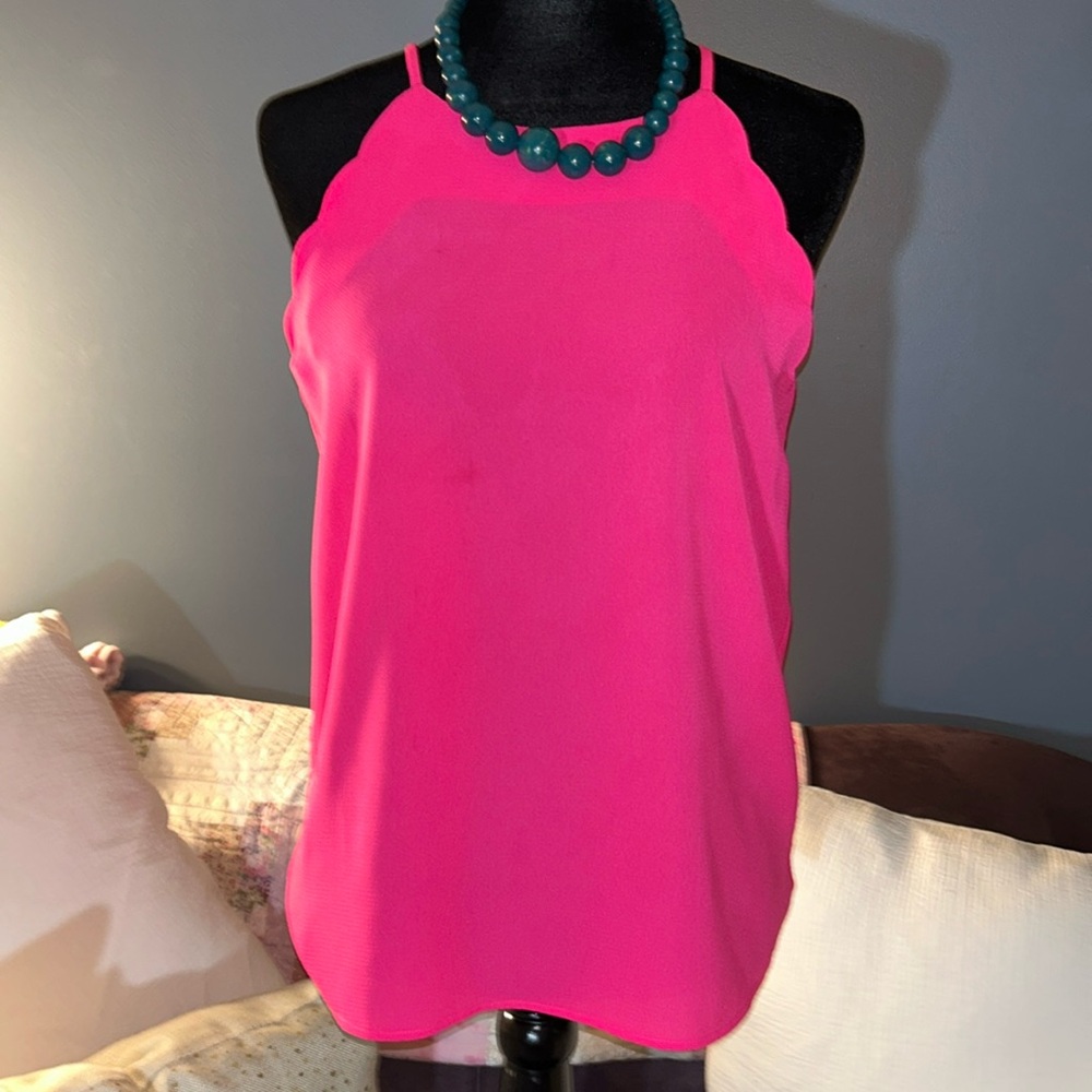 Stacatto Size S Hot Pink Racerback Blouse